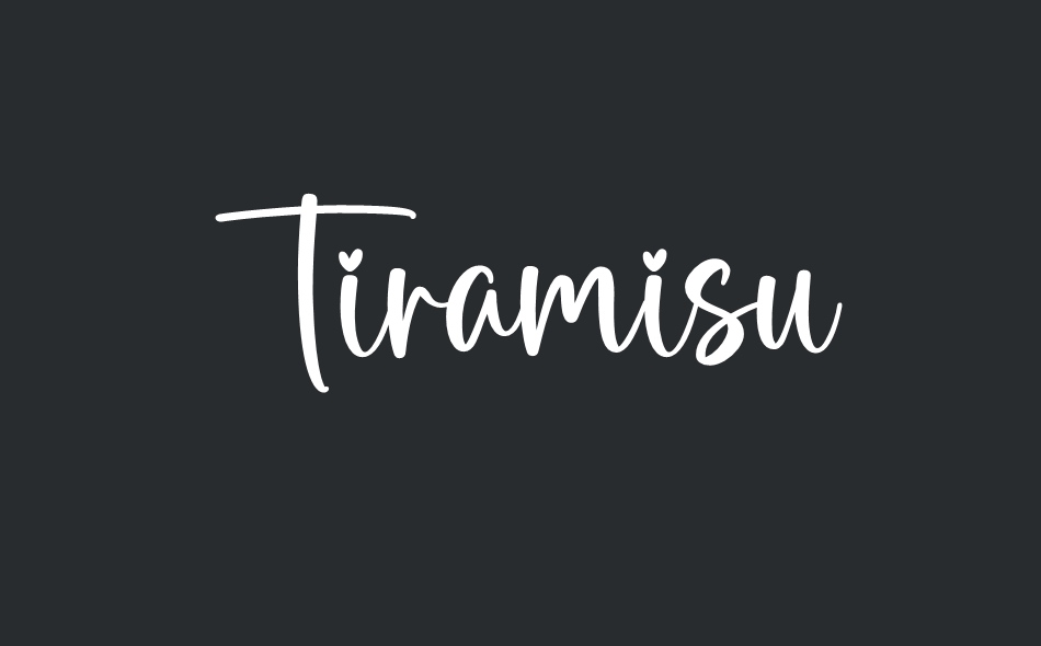 Tiramisu font big