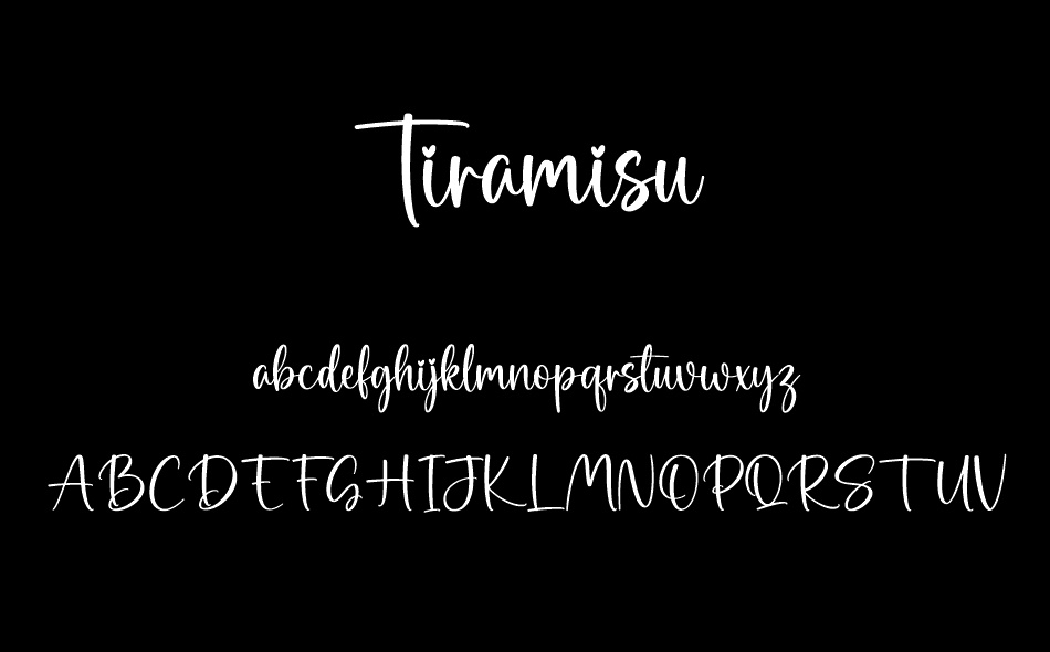 Tiramisu font
