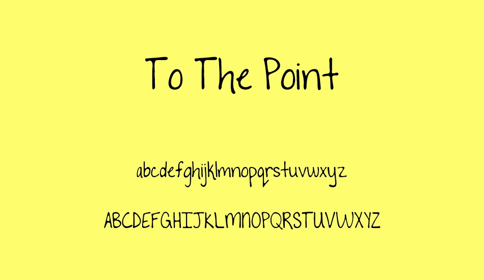 to-the-point font