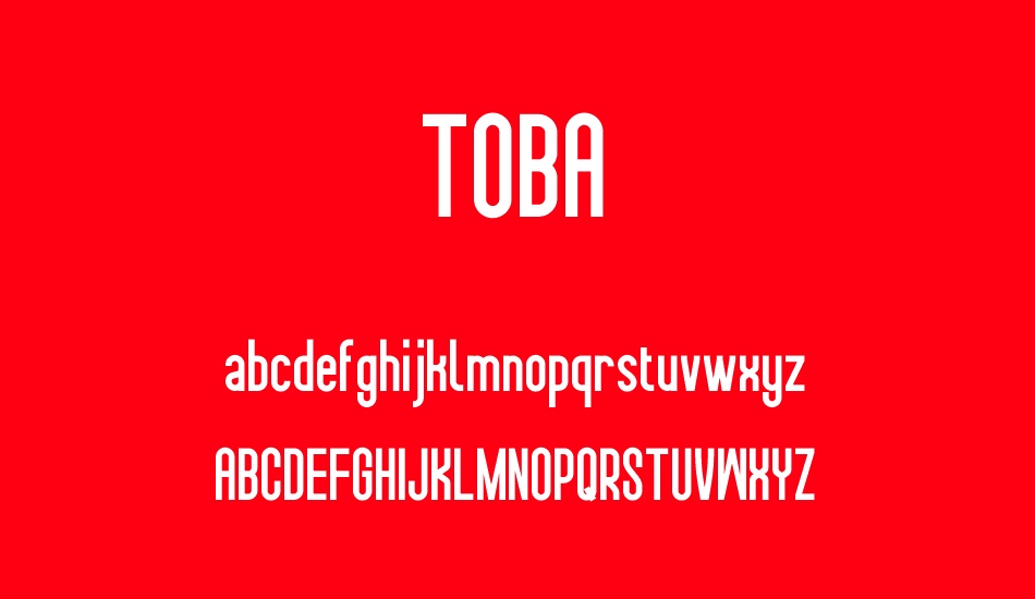 toba font