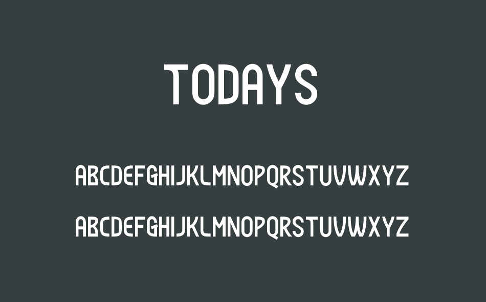 Todays font