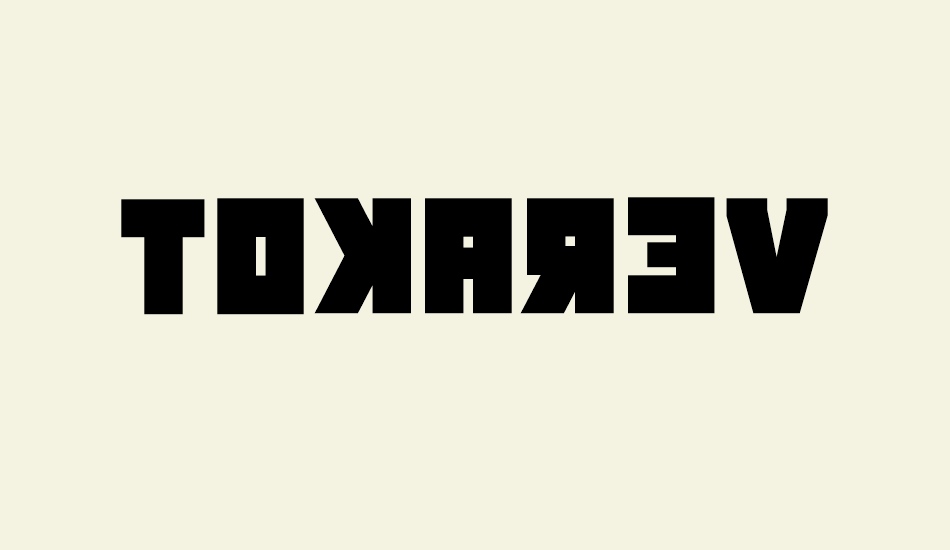 tokarev font big