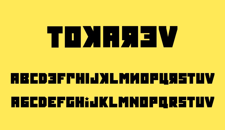 tokarev font