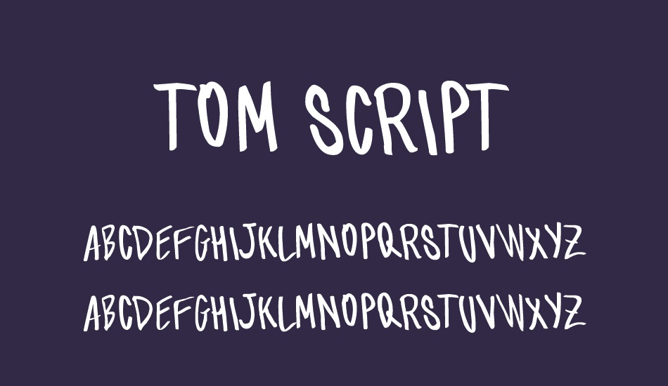 tom-script font