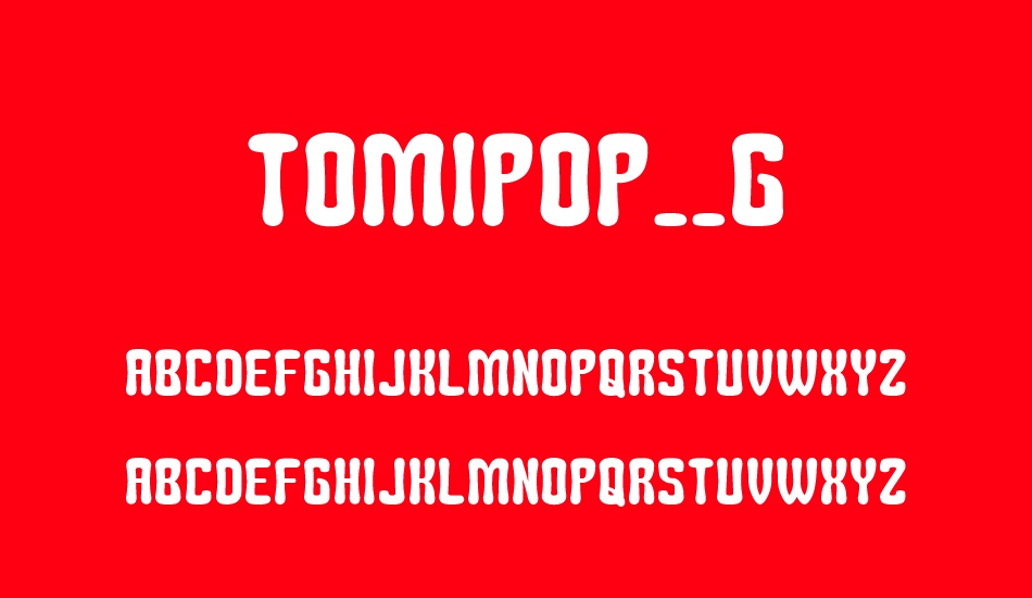 Tomipop__G font