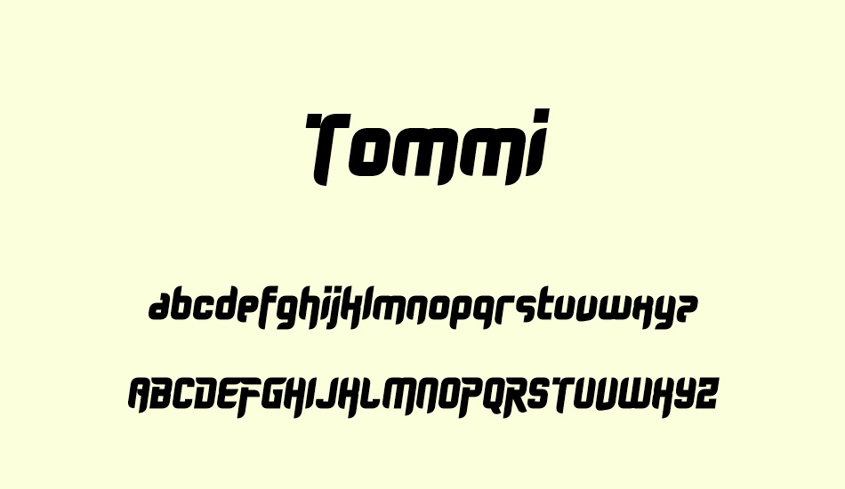 tommi font