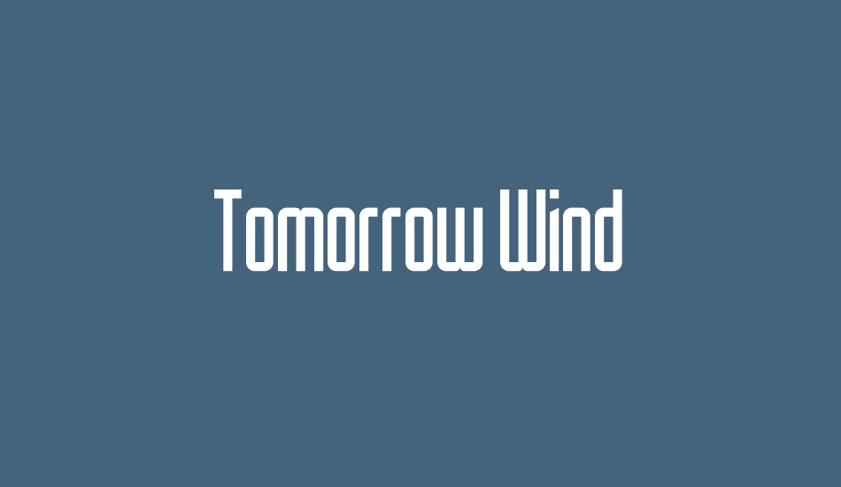 tomorrow-wind font big