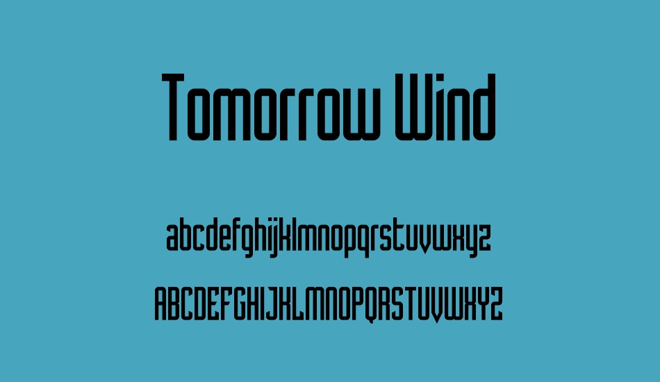 tomorrow-wind font