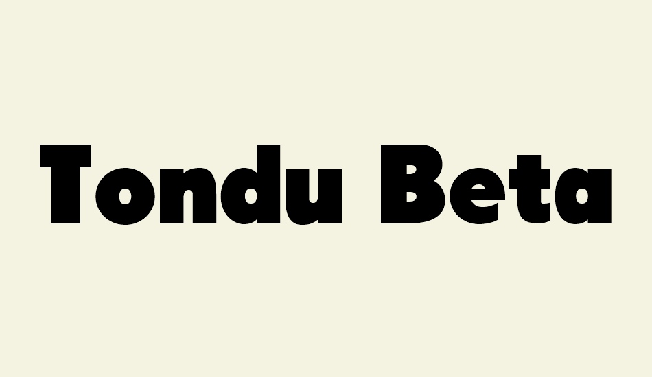 tondu-beta font big