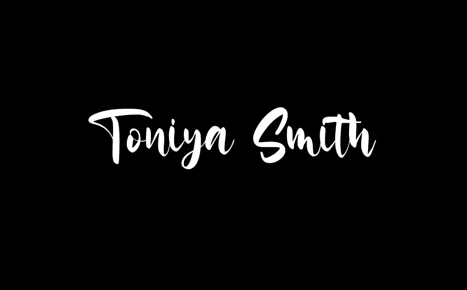 Toniya Smith font big