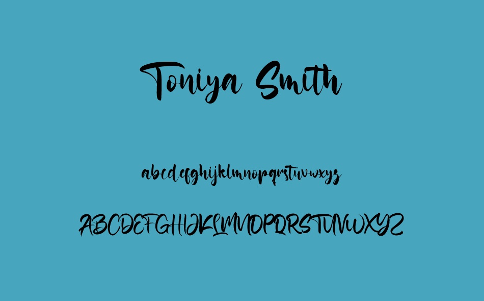 Toniya Smith font