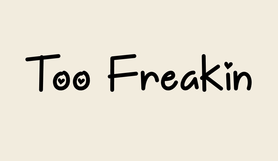 too-freakin-cute-demo font big