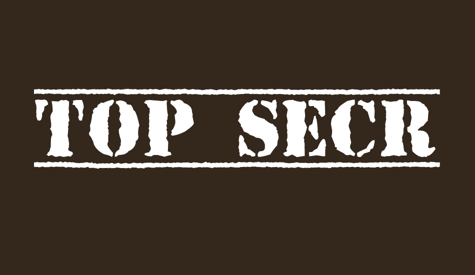 top-secret font big