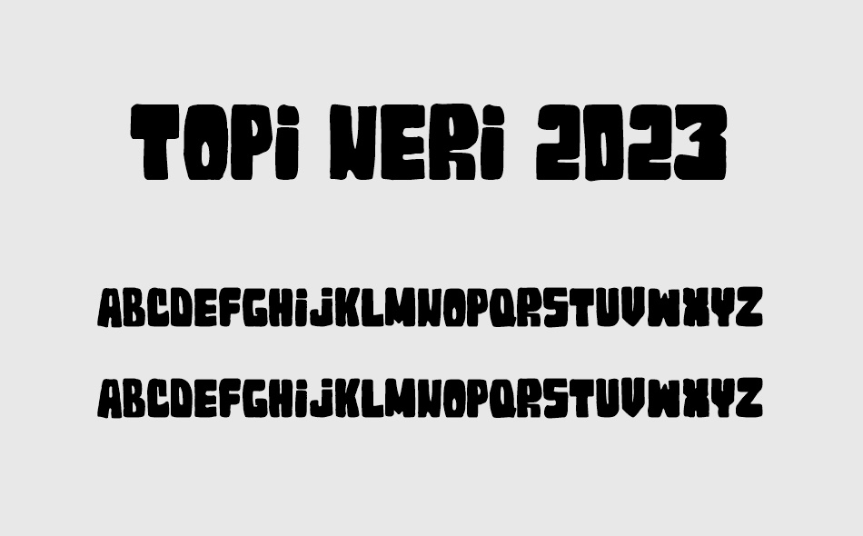 Topi Neri 2023 font