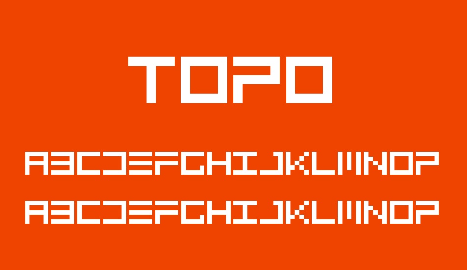 topo font