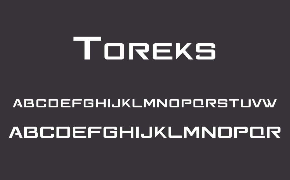 Toreks font