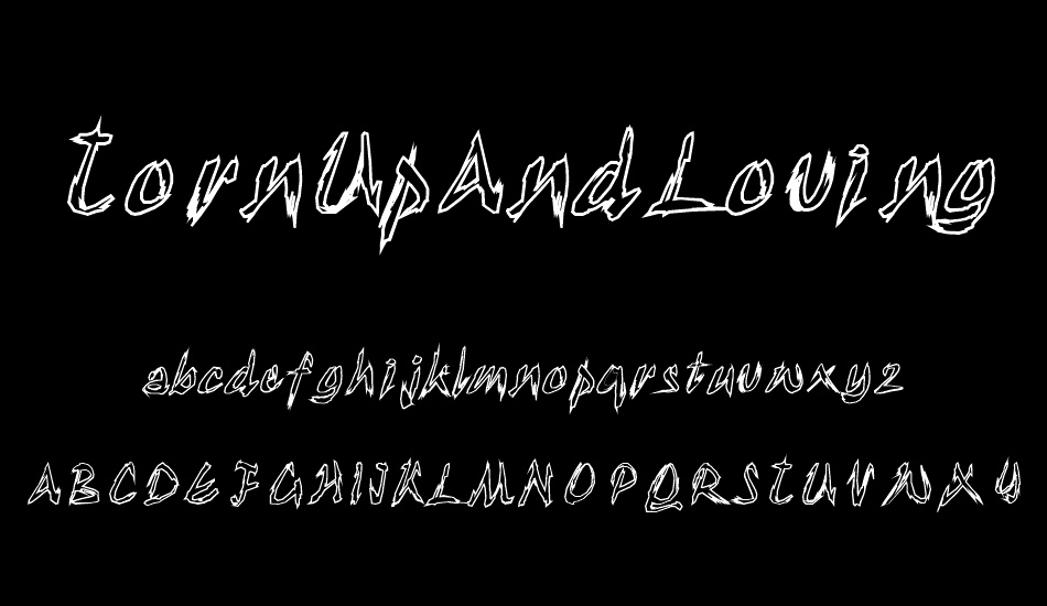 tornupandlovingıt font