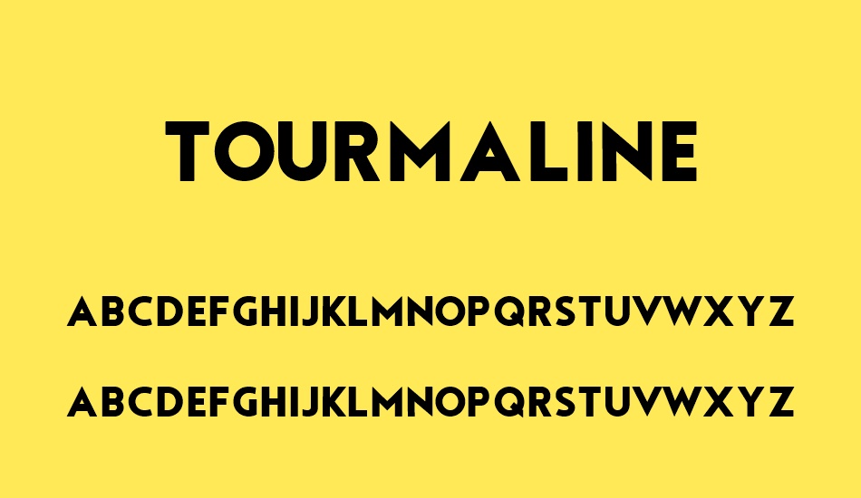 tourmaline font