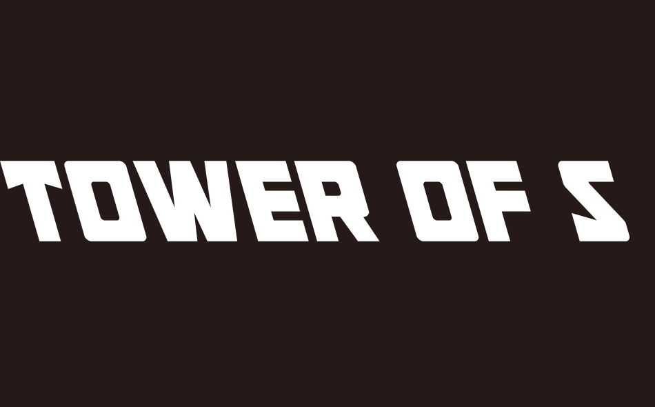 Tower of Silence font big