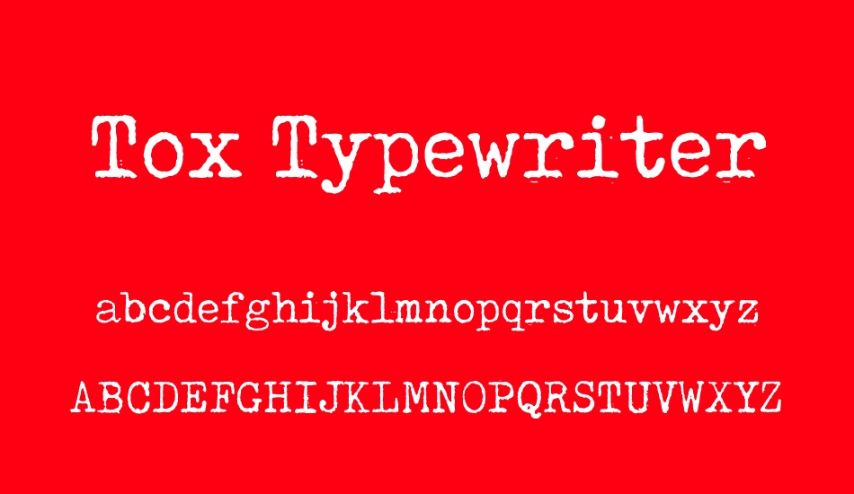 tox-typewriter font
