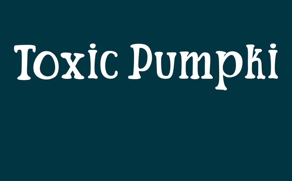 Toxic Pumpkin font big