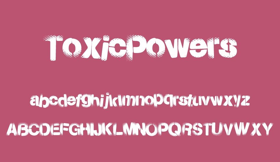 toxicpowers font