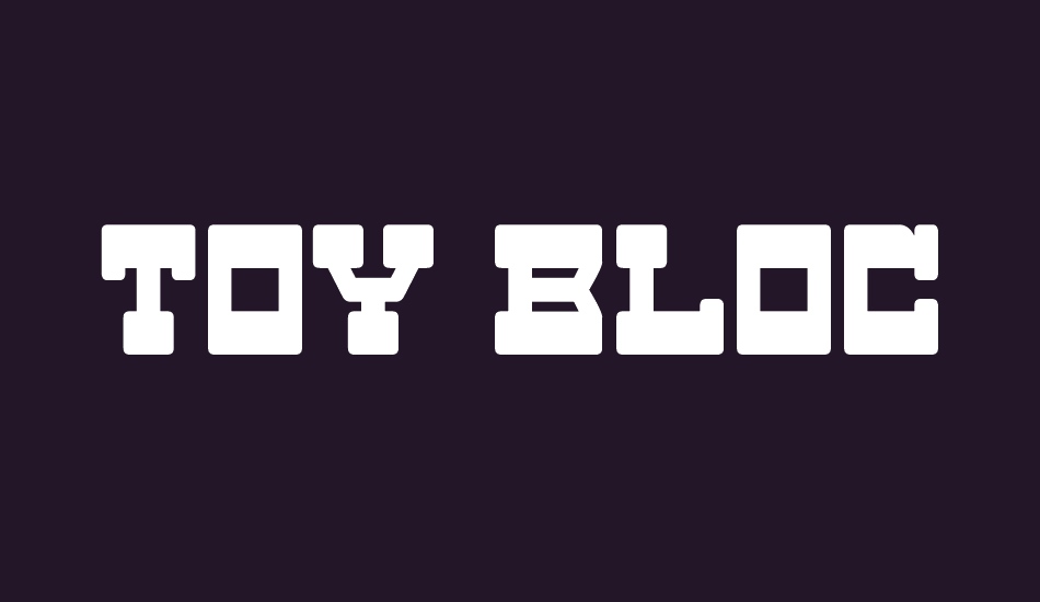 Toy Block Maestro font big