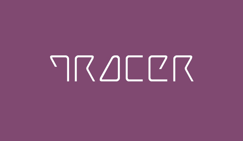 tracer font big