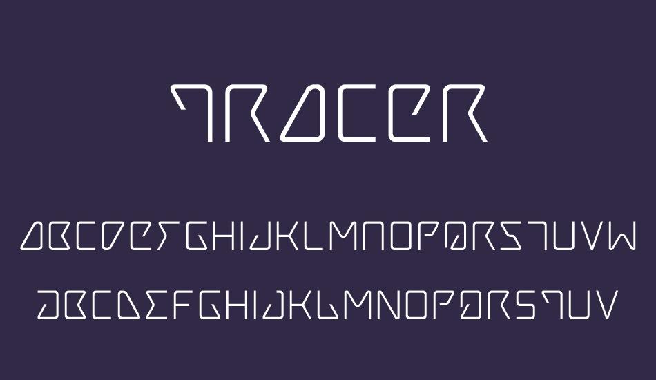 tracer font