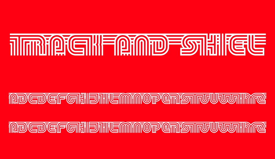 track-and-shield font