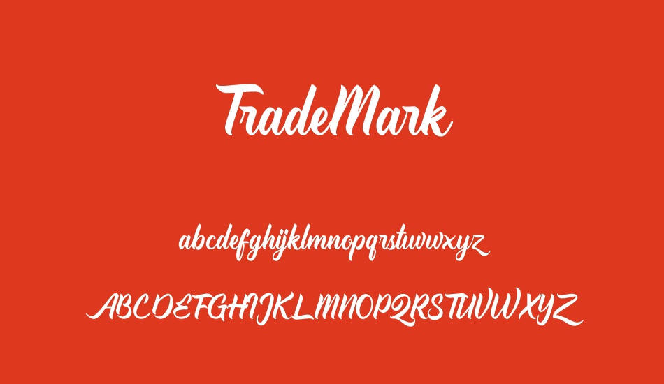 trademark-demo font
