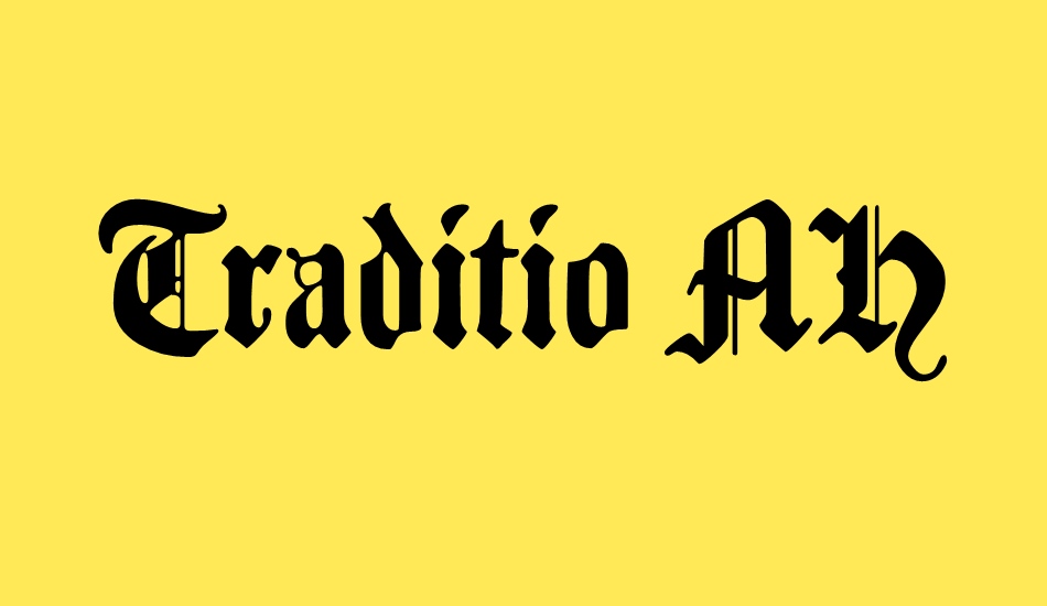 traditio-ah font big