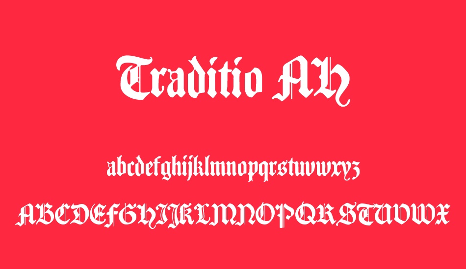 traditio-ah font