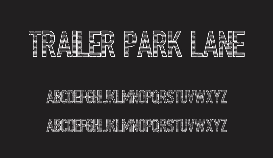 trailer-park-lane font