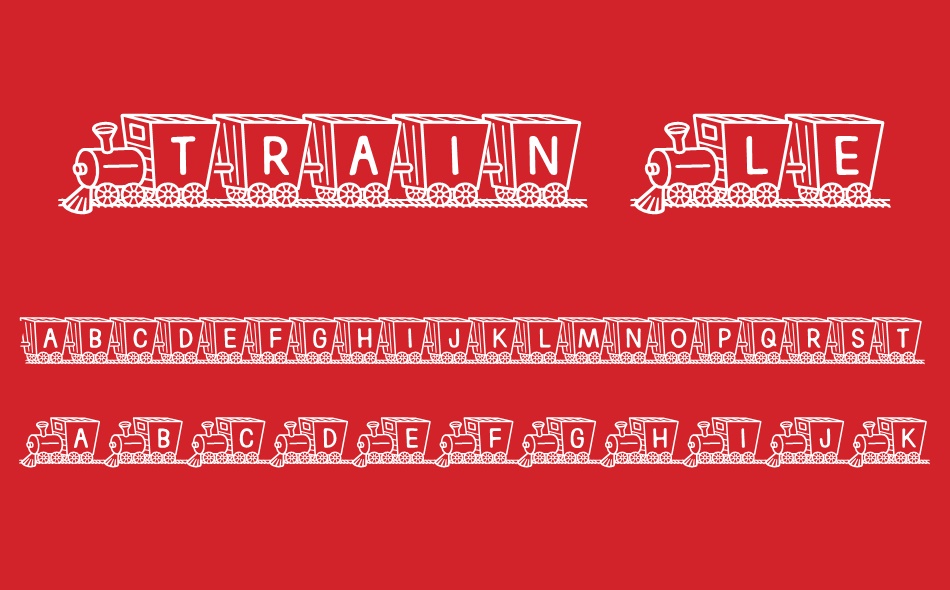 Train Letters font