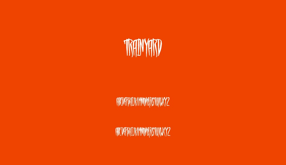 trainyard font