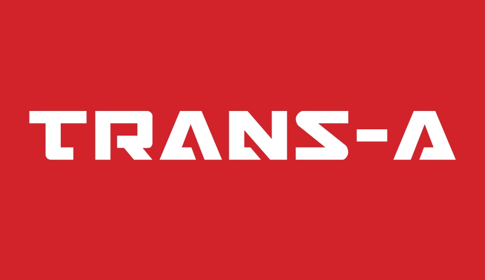 trans-america font big