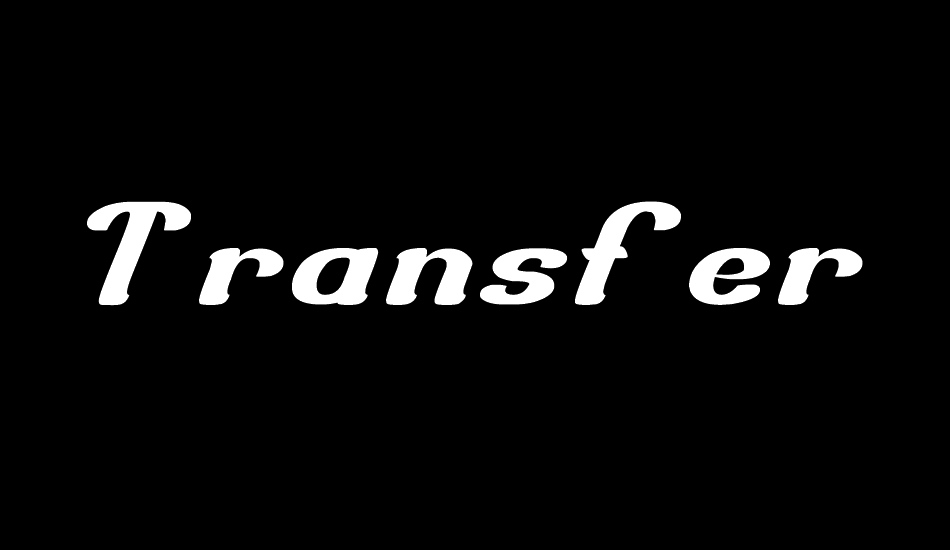 transfer-honest font big