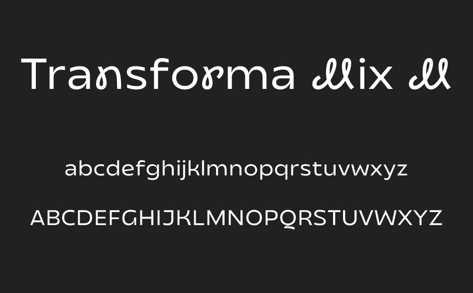 Transforma Mix font