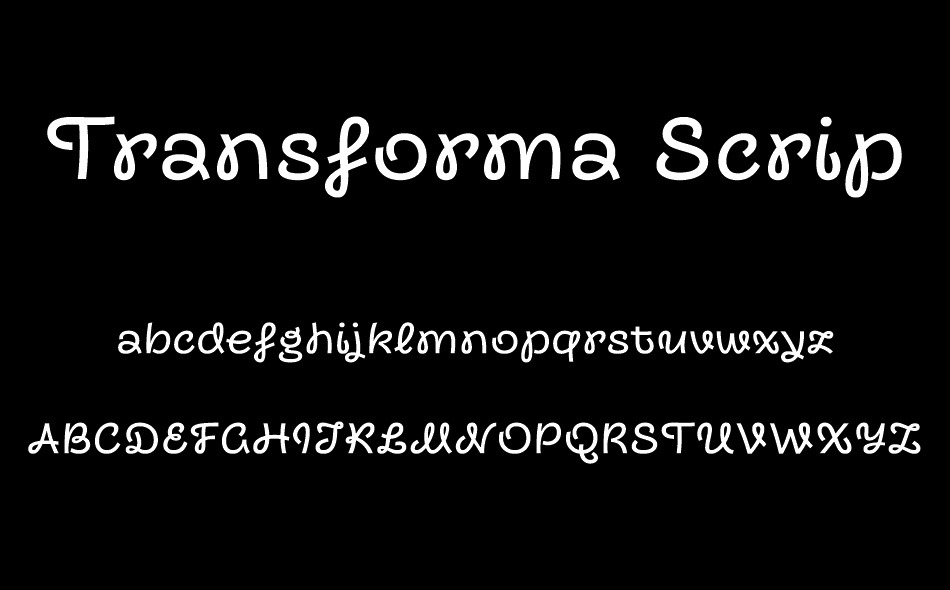 Transforma Script font