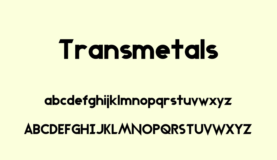 transmetals font
