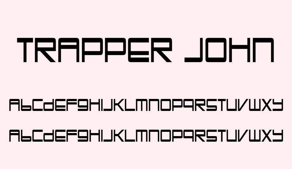trapper-john font