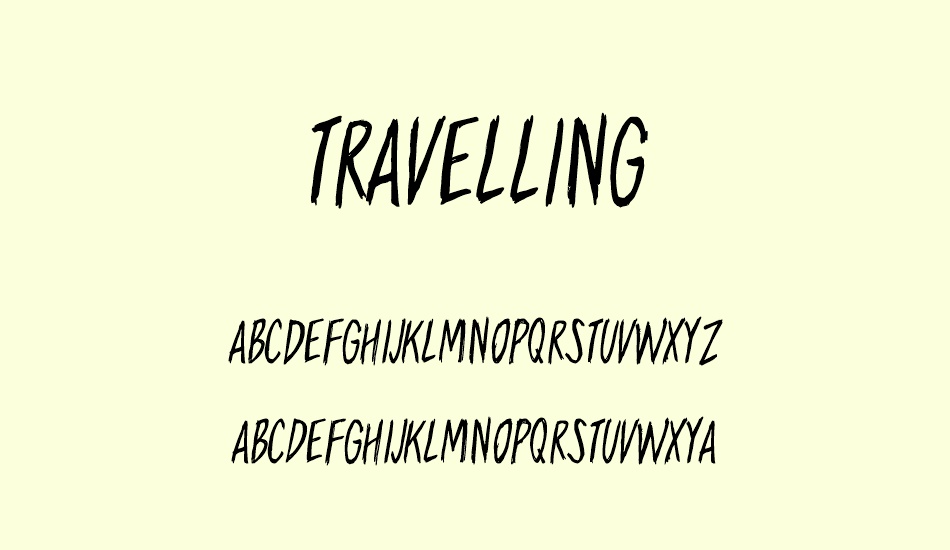 travelling font