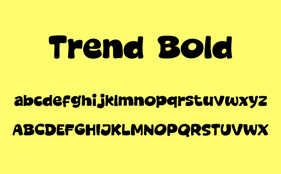 Trend Bold font