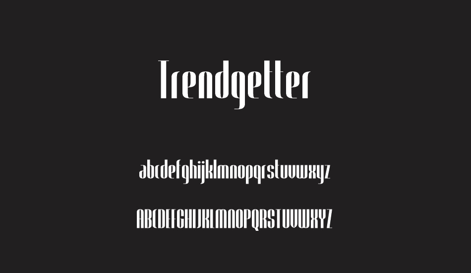 trendgetter font