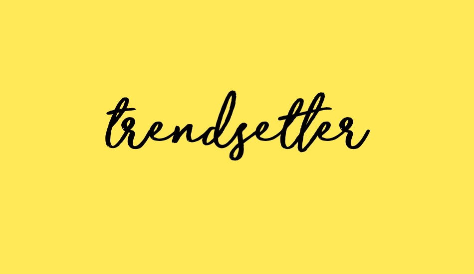 trendsetter font big