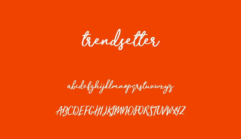 trendsetter font