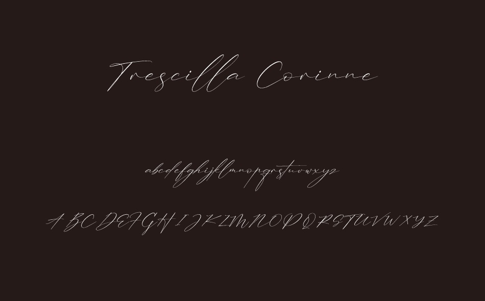 Trescilla Corinne font