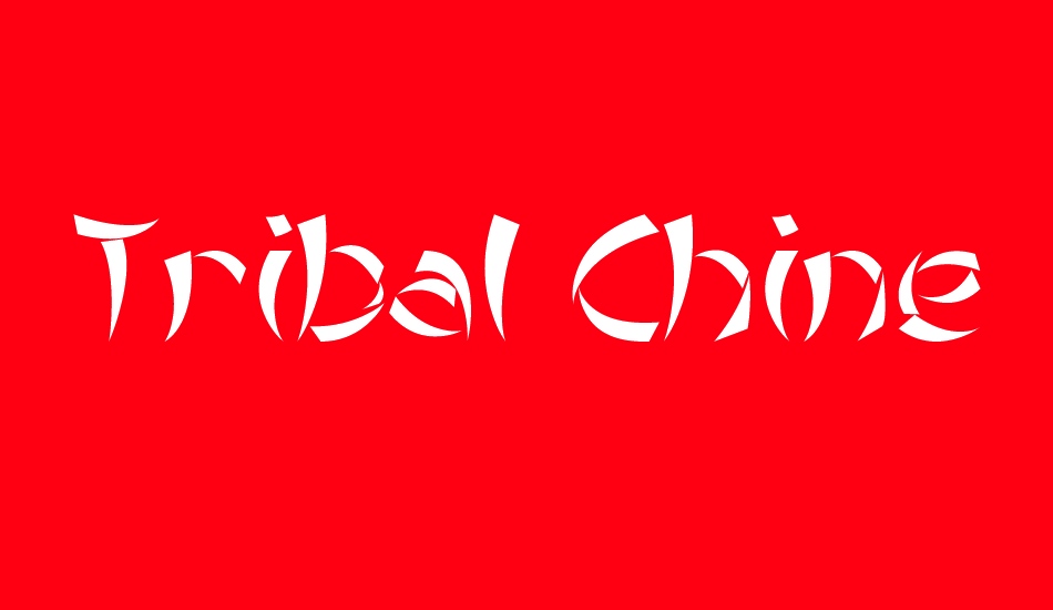 tribal-chinese-version font big