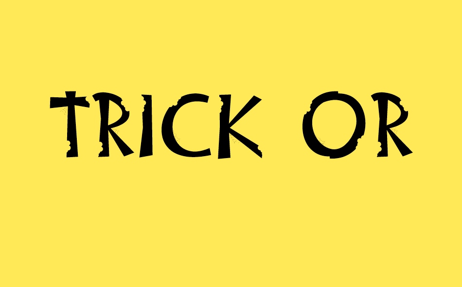 Trick or Bite font big